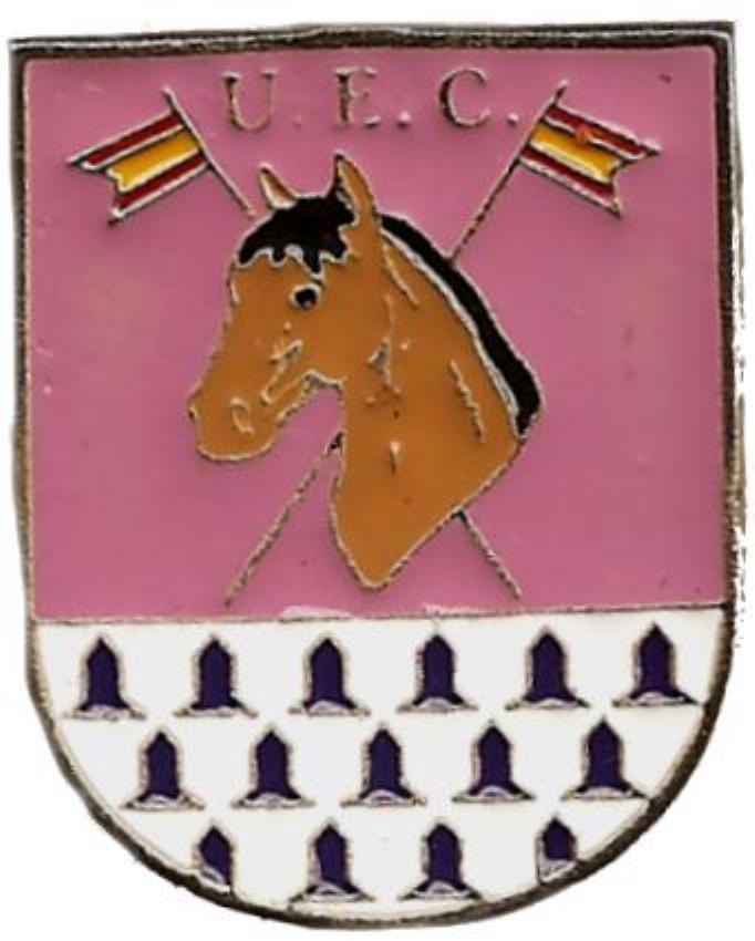 Policía Nacional CNP Unidad Especial de Caballería U.E.C. placa metálica de pecho badge