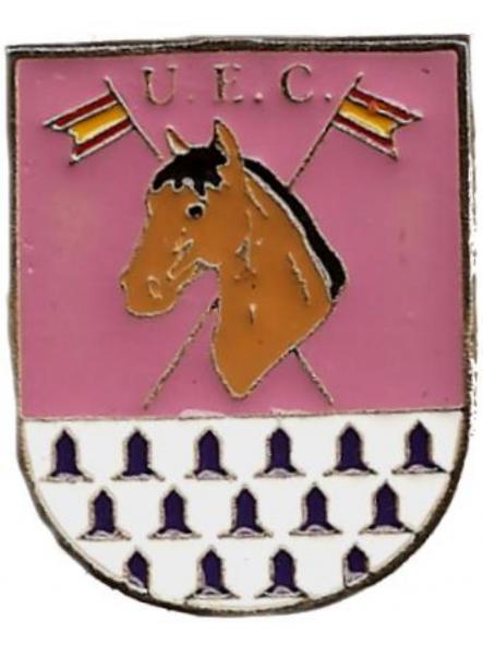Policía Nacional CNP Unidad Especial de Caballería U.E.C. placa metálica de pecho badge