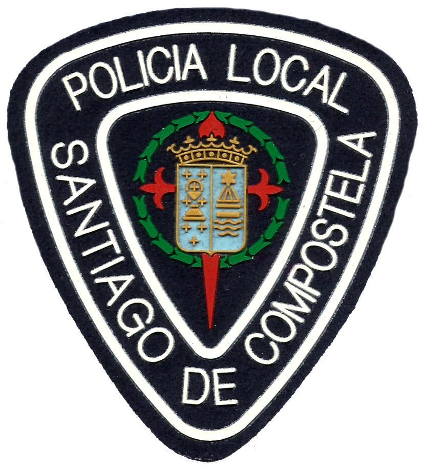 Policía local Santiago de Compostela parche insignia emblema distintivo