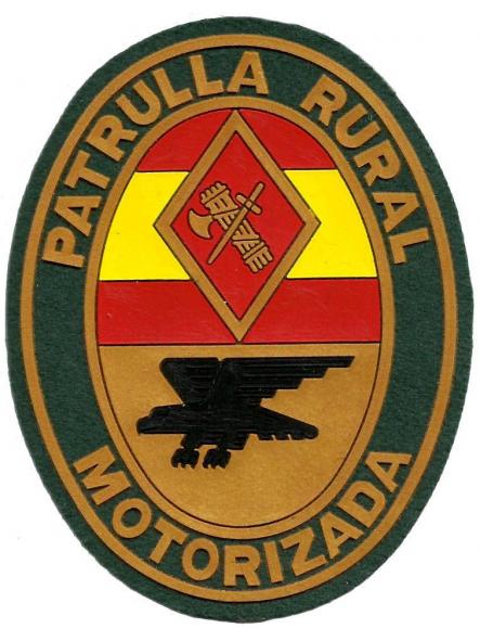 Guardia Civil patrulla rural motorizada parche insignia emblema distintivo