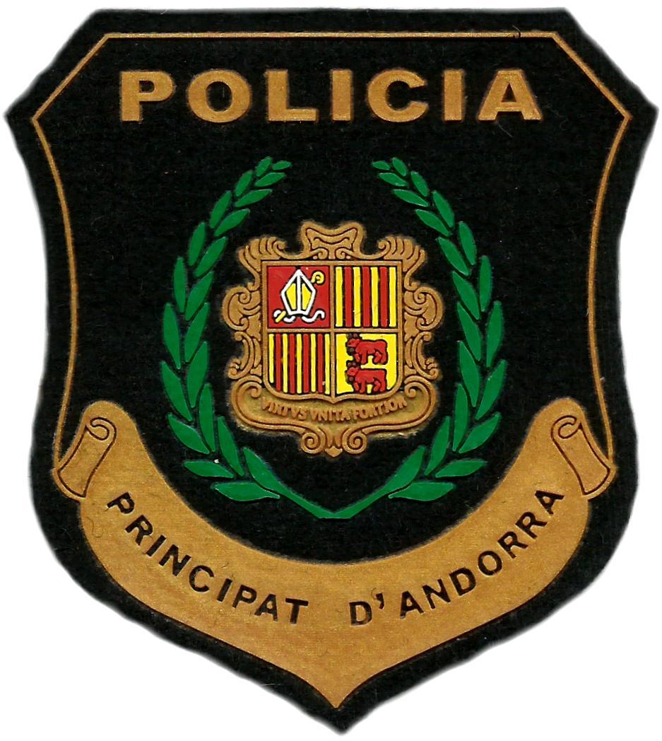 Policía Principat Principado de Andorra parche insignia emblema distintivo
