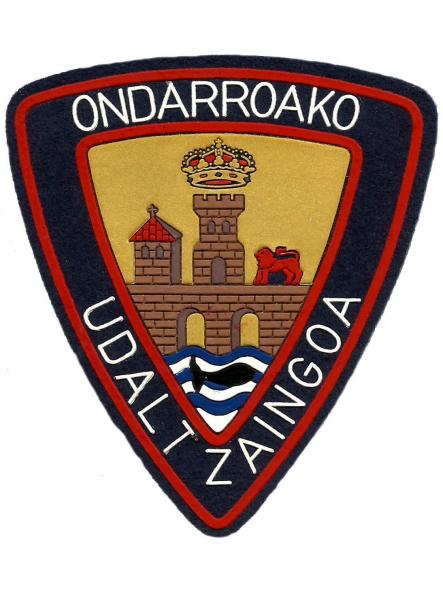 Policía Municipal Udaltzaingoa Ondarroa parche insignia emblema distintivo [0]