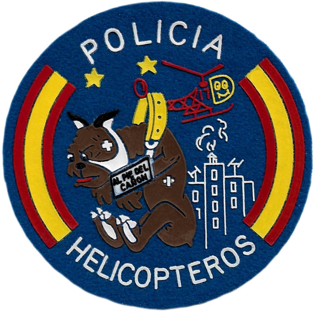 Policía Nacional CNP Helicópteros Servicio de Medios Aéreos parche insignia emblema distintivo