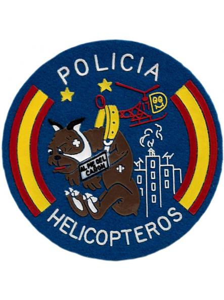 Policía Nacional CNP Helicópteros Servicio de Medios Aéreos parche insignia emblema distintivo