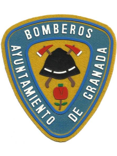 Bomberos Ayuntamiento de Granada Servicio contra incendios y salvamento parche insignia emblema distintivo