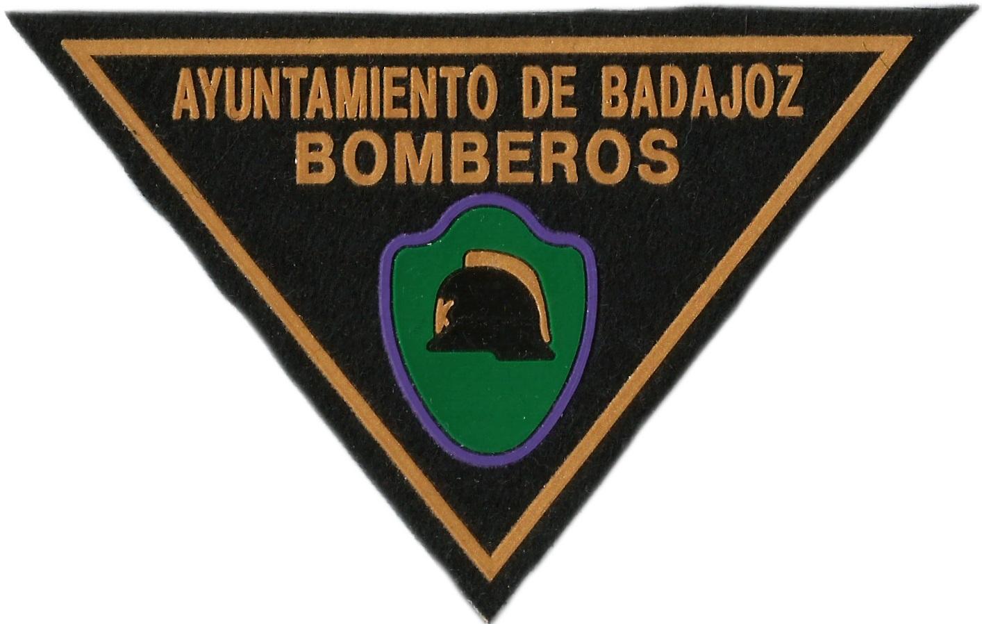 Bomberos Ayuntamiento de Badajoz Servicio contra incendios y salvamento parche insignia emblema distintivo