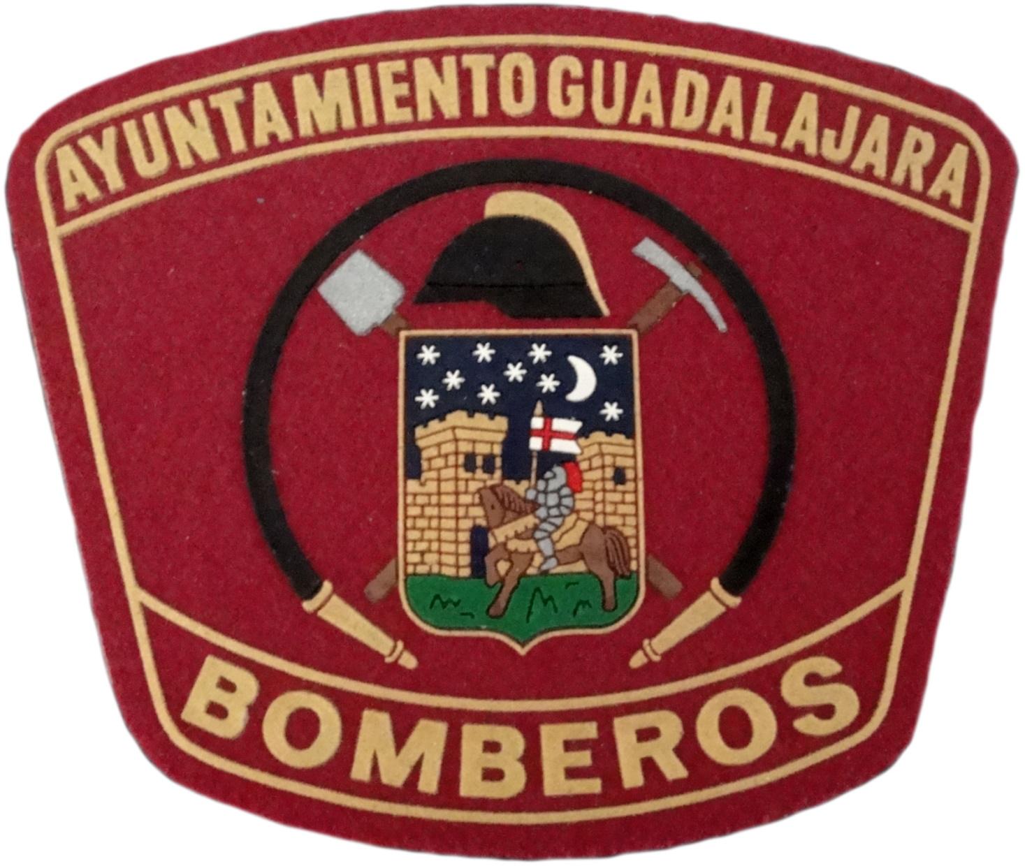 Bomberos Ayuntamiento de Guadalajara Servicio contra incendios y salvamento parche insignia emblema distintivo