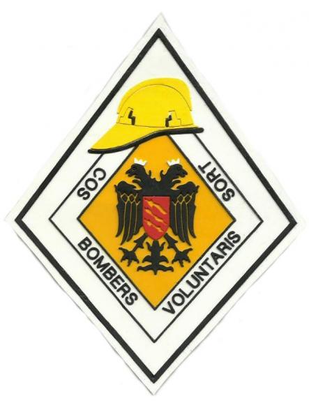 Cos Bombers Voluntaris de Sort Cuerpo de Bomberos Voluntarios parche insignia emblema distintivo Fire Dept 