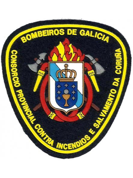 Bomberos de Galicia Consorcio Provincial Contra Incendios y Salvamento de Coruña parche insignia emblema Fire Dept