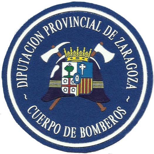 Cuerpo de Bomberos de la Diputación de Zaragoza parche insignia emblema Fire Dept