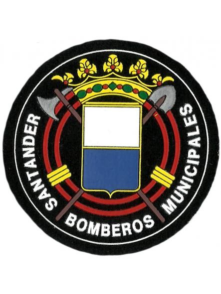 Bomberos Municipales de Santander Cantabria parche insignia emblema distintivo Fire Dept [0]