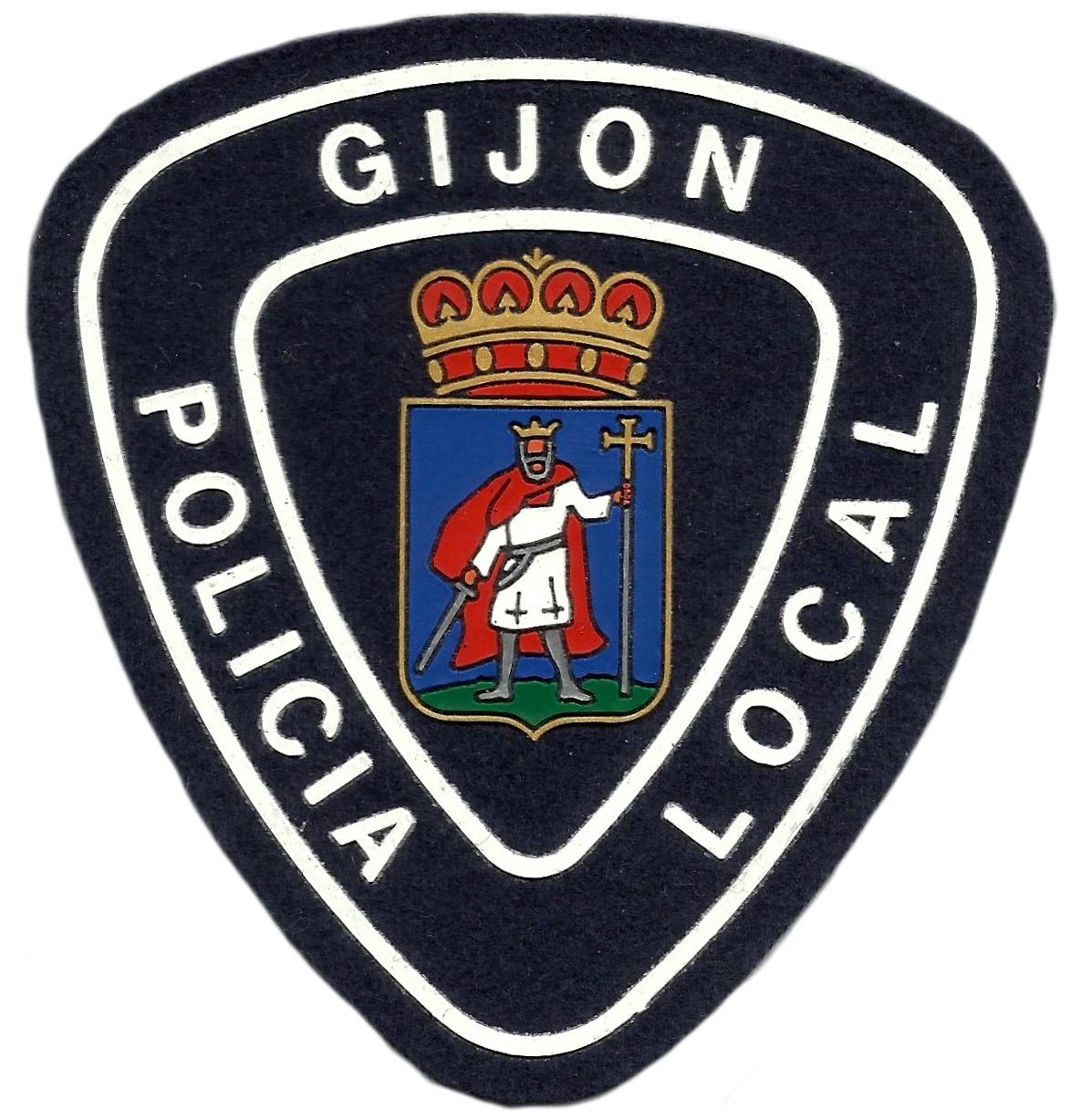 Policía Local Gijón Asturias parche insignia emblema distintivo Police Dept