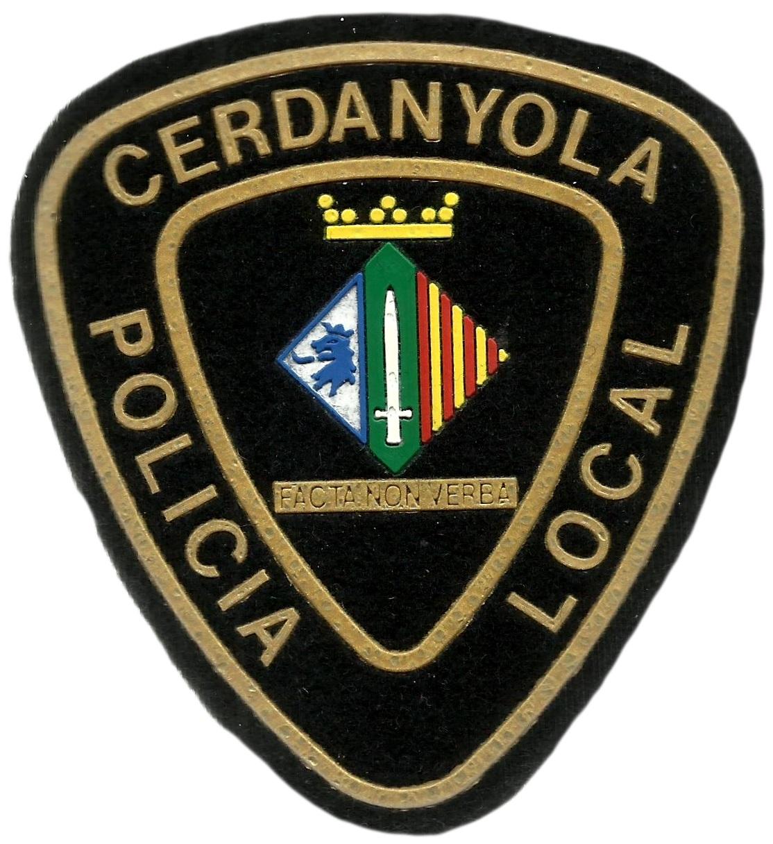 Policía Local Cerdanyola Cataluña parche insignia emblema distintivo