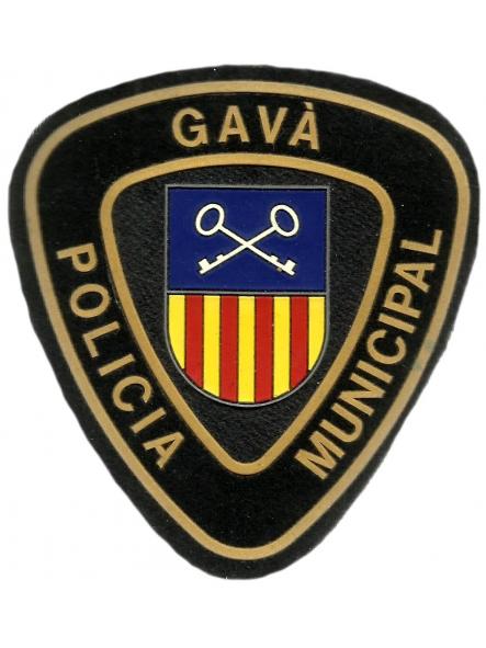 Policía municipal Gavá Cataluña parche insignia emblema distintivo