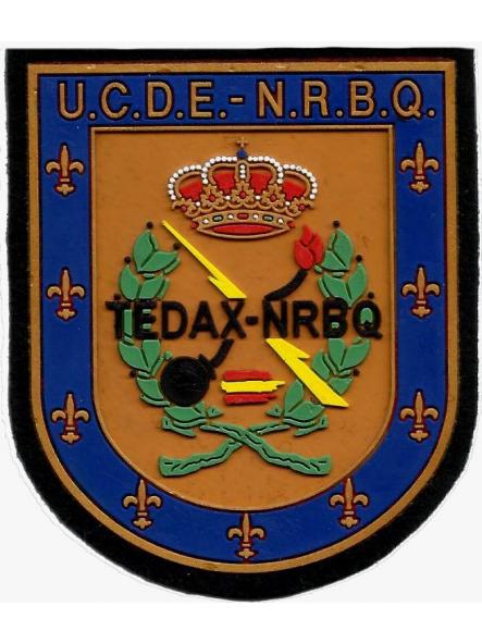 Policía Nacional Tedax NRBQ Desactivación de explosivos y ataques bacteriológicos químicos parche insignia emblema ecusson patch bomb squad [0]