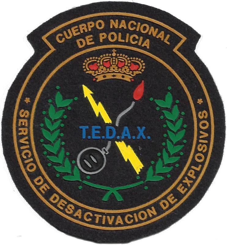 Policía Nacional CNP Tedax Servicio de Desactivación de explosivos parche insignia emblema ecusson patch bomb squad