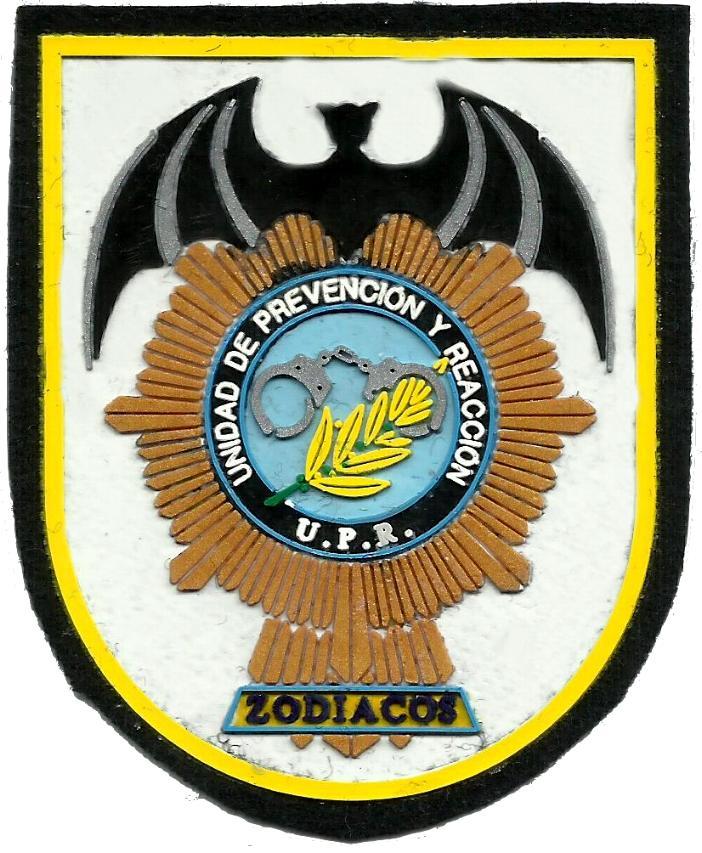 Policía Nacional CNP UPR Unidad de Prevención y Reacción Zodiacos parche insignia emblema distintivo patch ecusson