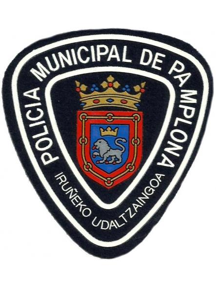 Policía Municipal Udaltzaingoa Pamplona Iruñeko parche insignia emblema distintivo