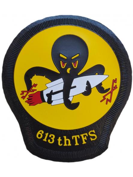Ejército del Aire Escuadrón 613 th TFS parche insignia emblema distintivo Air Force [0]