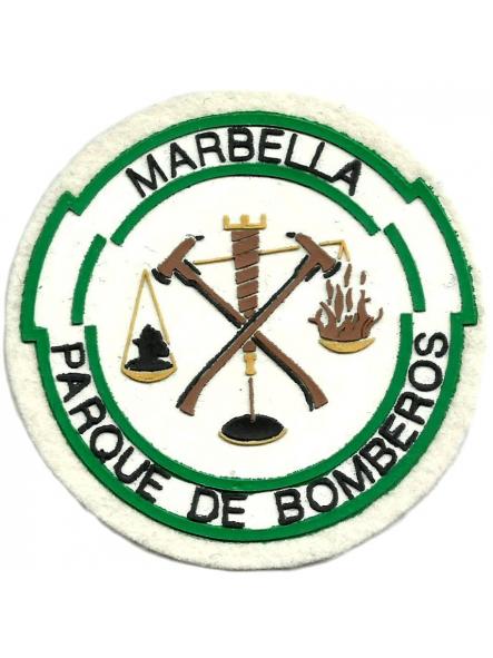 Parque de Bomberos de Marbella Servicio contra incendios y salvamento parche insignia emblema distintivo Fire Dept