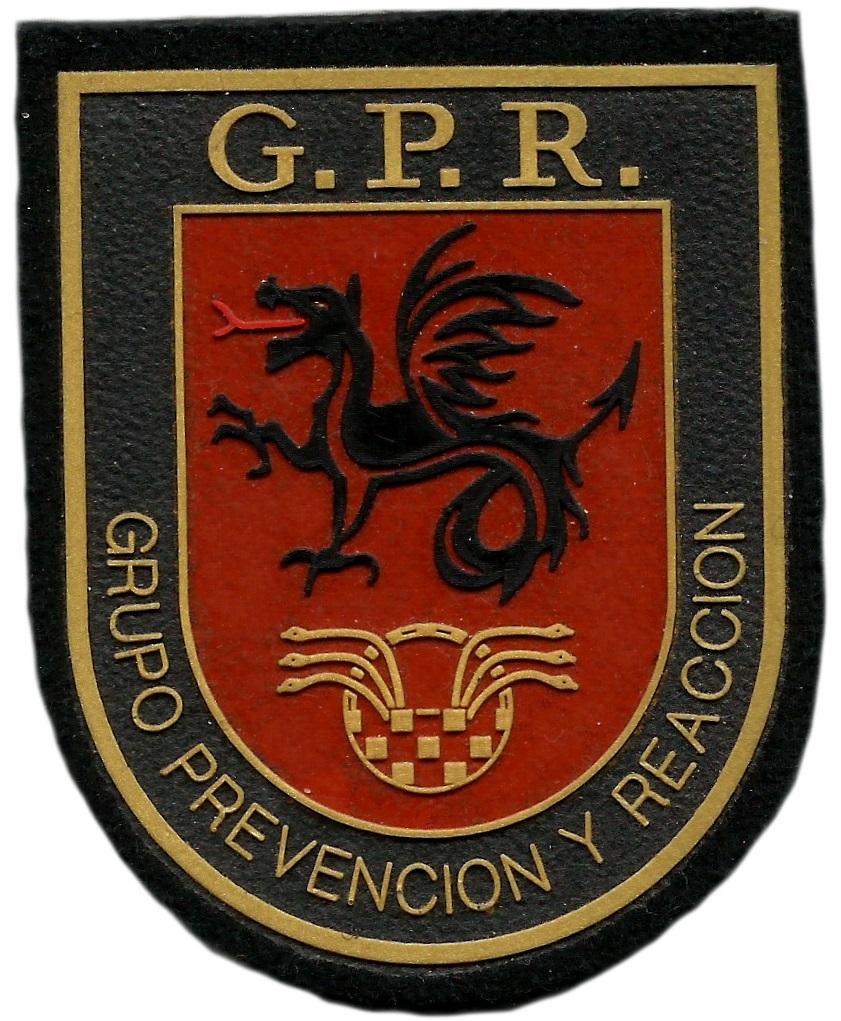 Policía local Melilla Grupo de Prevención y Reacción parche insignia emblema distintivo