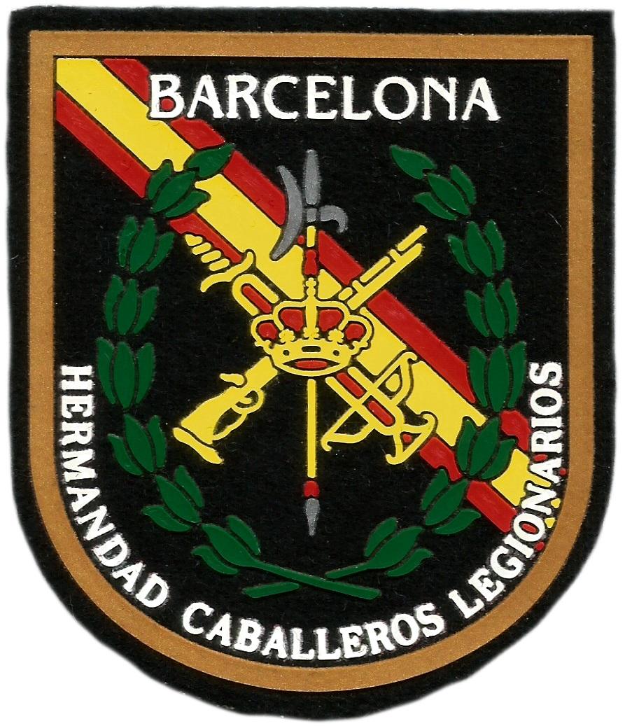 Ejercito de Tierra Hermandad Caballeros Legionarios de Barcelona parche insignia emblema patch ecusson