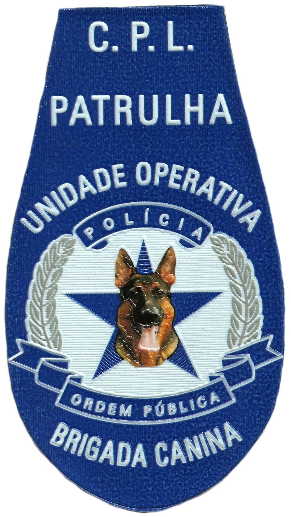 PARCHE POLICÍA DE ORDEN PÚBLICO DE ANGOLA BRIGADA CANINA