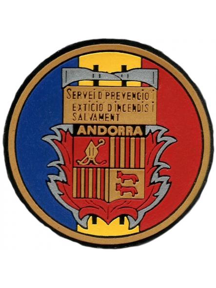 Bomberos prevención y extinción de Incendios de Andorra parche insignia emblema distintivo Fire Dept
