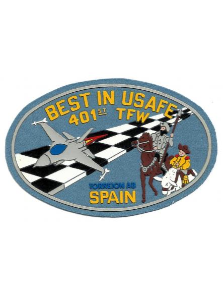 Ejército del Aire BEST IN USAFE 401 TFW parche insignia emblema distintivo [0]