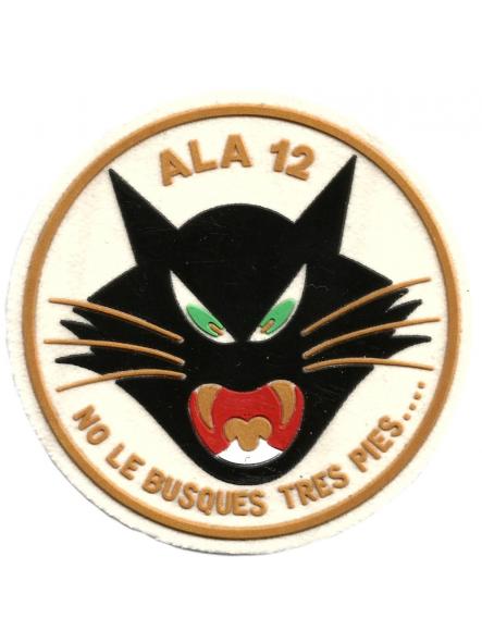 Ejército del aire Ala 12 No le busques tres pies parche insignia emblema distintivo Air Force