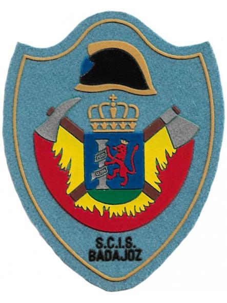 Bomberos Servicio Contra Incendios y Salvamento de Badajoz parche insignia emblema distintivo fire dept [0]