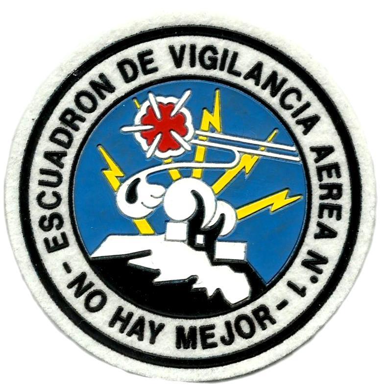 Ejército del aire Escuadrón de vigilancia aérea 1 parche insignia emblema distintivo