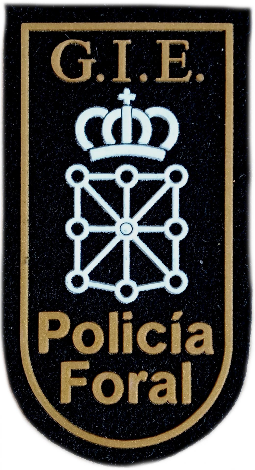 Policía Foral de Navarra Grupo de Intervenciones Especiales GIE parche insignia emblema ecusson patch swat team