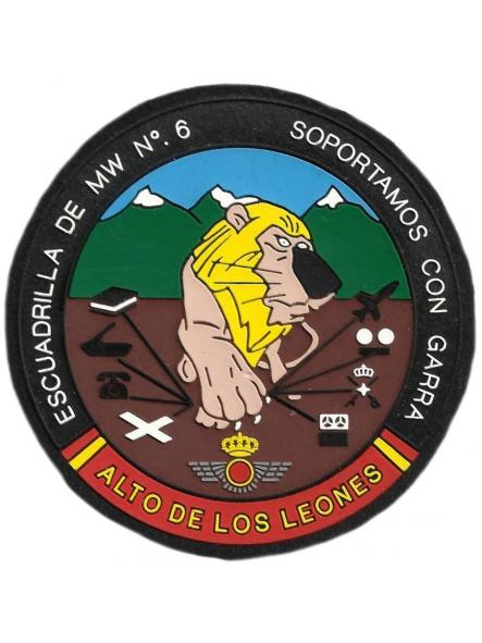 Ejército del aire escuadrilla mw 6 soportamos con garra parche insignia emblema distintivo
