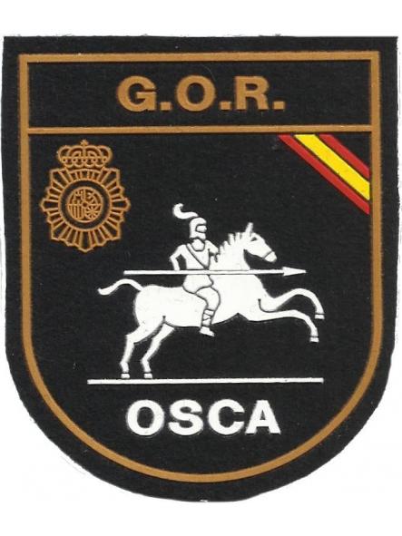 Policía nacional CNP grupo operativo de respuesta gor osca Huesca parche insignia emblema distintivo [0]
