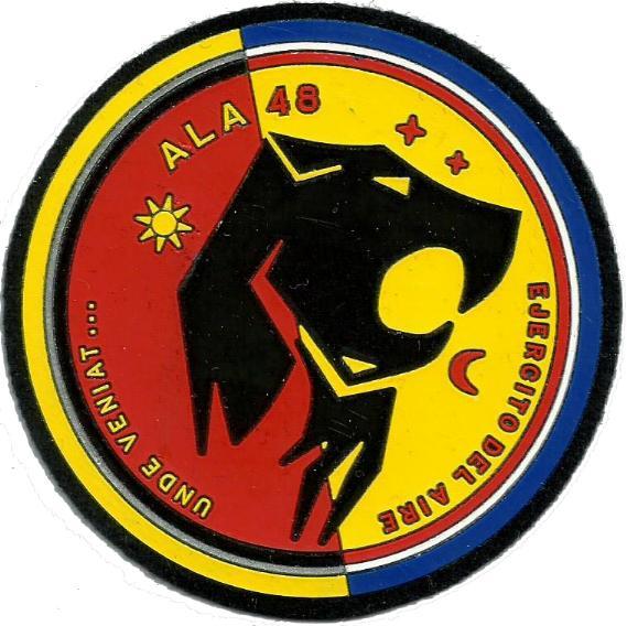 Ejército del aire Ala 48 parche insignia emblema distintivo