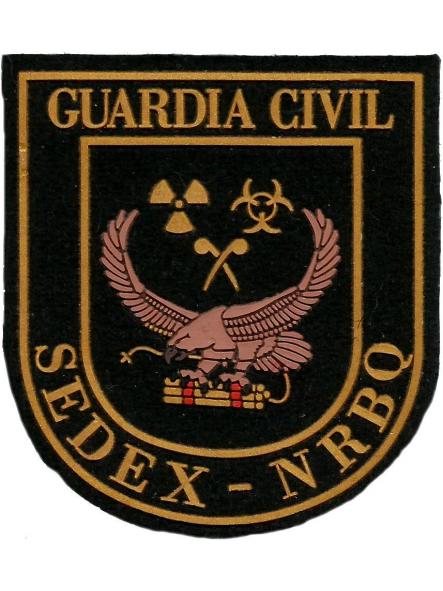 Guardia civil SEDEX NRBQ artificieros desactivación explosivos parche insignia emblema distintivo Gendarmerie