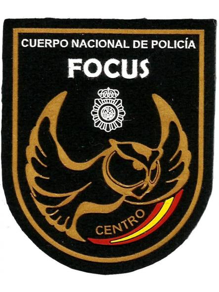 Policía Nacional CNP Focus centro parche insignia emblema police patch ecusson