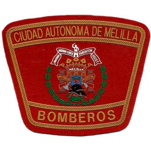 Bomberos de la ciudad autónoma de Melilla parche insignia emblema distintivo [0]