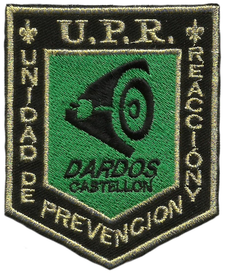 Policía nacional CNP Castellón UPR dardos parche insignia emblema distintivo 