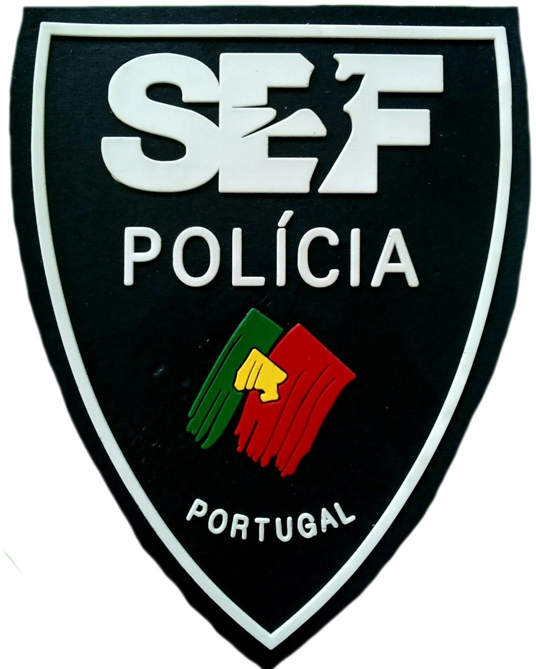 Policía de Portugal SEF Servicio de Extranjería y Fronteras parche insignia emblema ecusson patch police dept
