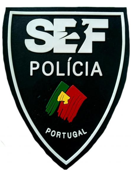 Policía de Portugal SEF Servicio de Extranjería y Fronteras parche insignia emblema ecusson patch police dept