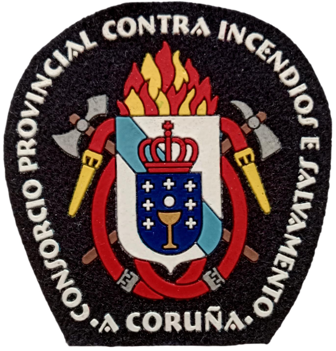 Bomberos Consorcio Provincial Contra Incendios y Salvamento de Coruña parche insignia emblema Fire Dept
