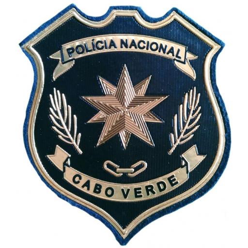 Policía nacional Cabo Verde modelo dorado Jefatura parche insignia emblema distintivo 