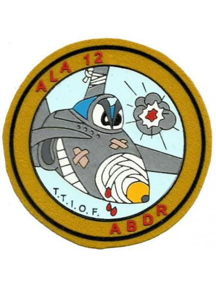 Ejército del Aire Ala 12 abdr parche insignia emblema distintivo Air Force [0]