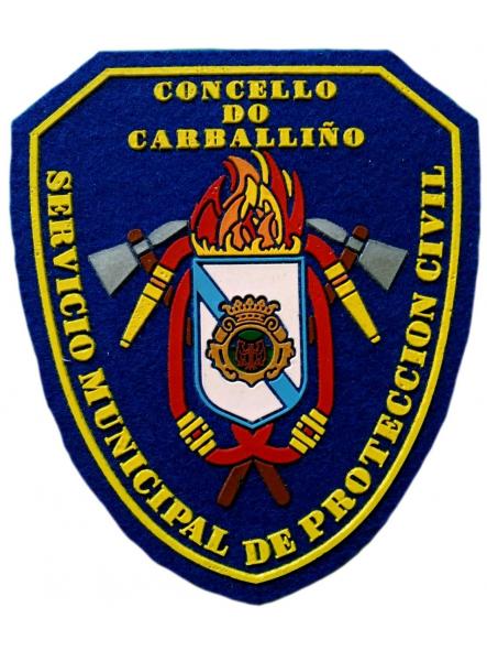 Bomberos y protección civil de Carballiño parche insignia emblema distintivo