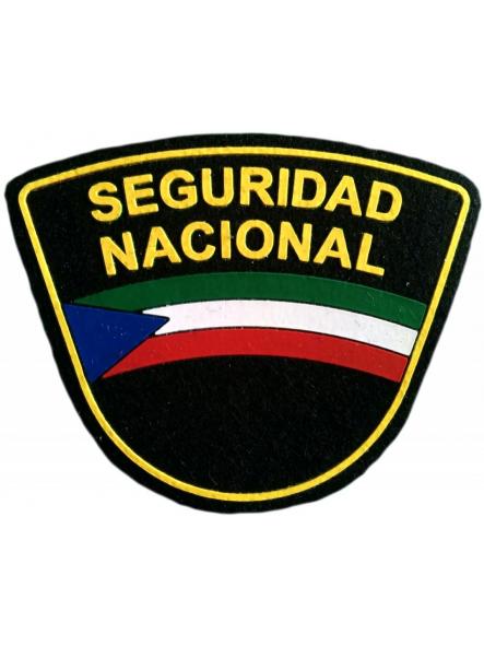Seguridad Nacional Policía de Guinea Ecuatorial parche insignia emblema Police National Security patch ecusson