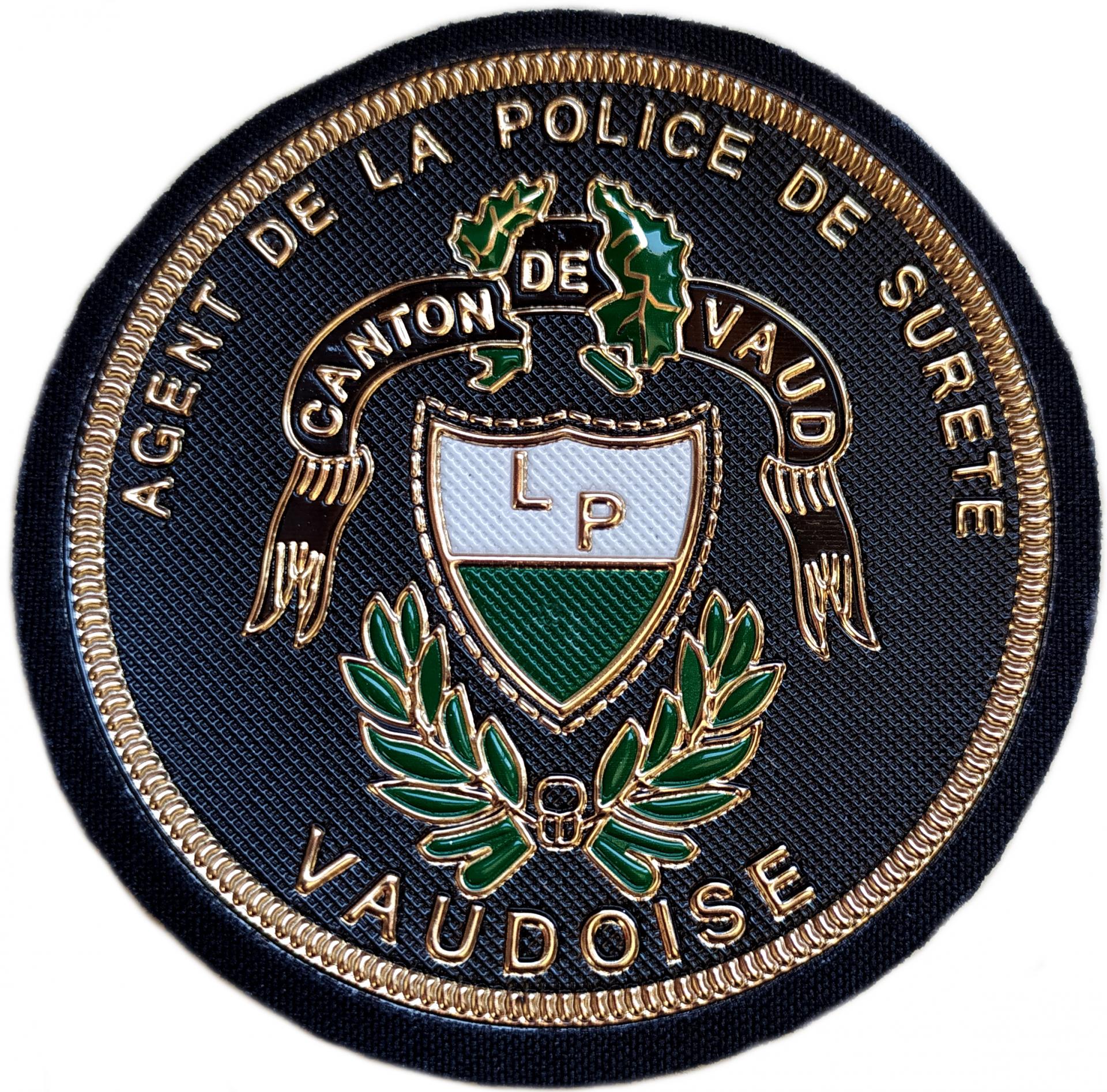 Policía Agente del cantón de Vaud Suiza parche insignia emblema distintivo