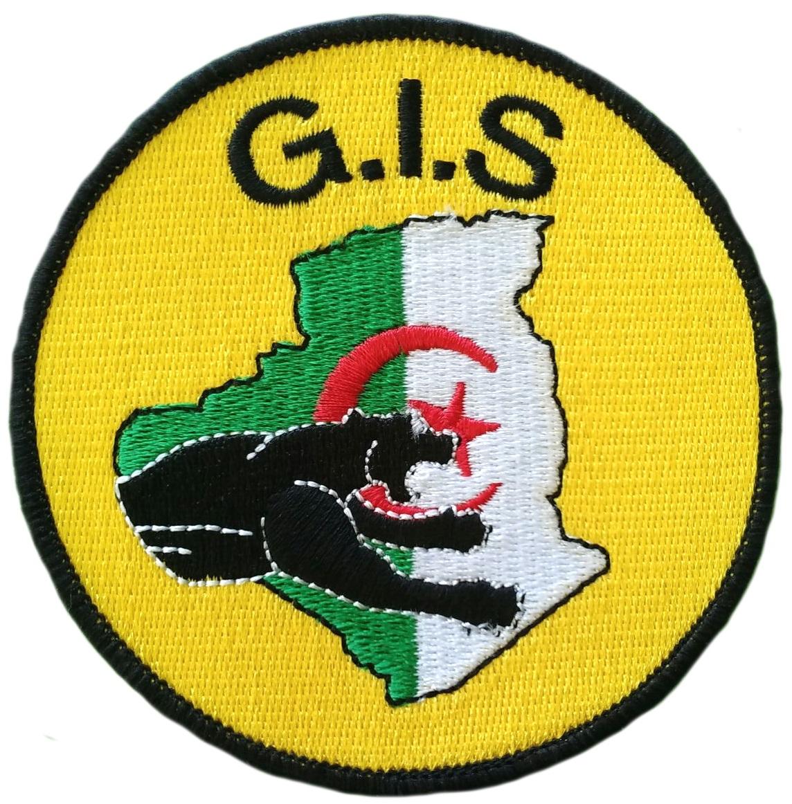 Policía nacional de Argelia gis geo swat team parche insignia emblema distintivo