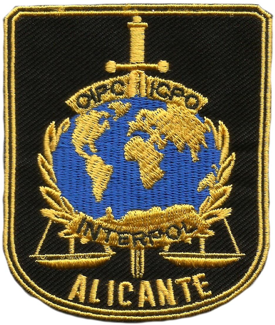 Policía Nacional CNP interpol Alicante parche insignia emblema distintivo